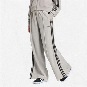 아디다스 아디컬러 3-스트라이프 와이드 스웨트 팬츠 - MGREYHBLACK JV7476 2479243