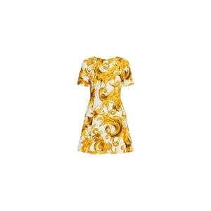 26 SS 베르사체진스꾸뛰르 프린트 반소매 드레스 80HAO918NS756 TP450365456