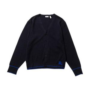 버버리 남성 울 니트 가디건 브이넥 블랙 8094755