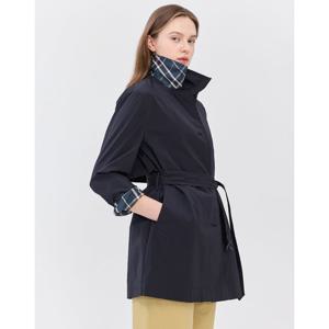 [TAG가 499000원]헤지스 여성 25SS 스테디셀러트렌치블랙 싱글버튼 경량 하프 코트 WSCO5B201BK