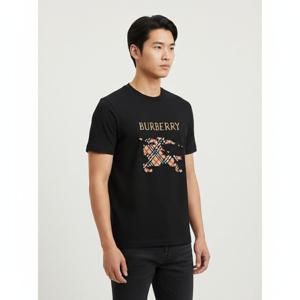 버버리 EKD 자수 체크 남성 반팔티  8109021