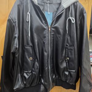 [레코브]후드 인조가죽점퍼  LC31E3JP506X