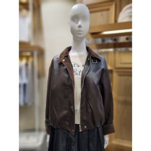 [플라스틱아일랜드]MARIO플라스틱아일랜드 스웨이드배색레더재킷 PS7XA0J0