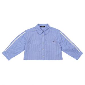 [티파니(백)]블루 S/T 크롭 셔츠(T54KAB030)