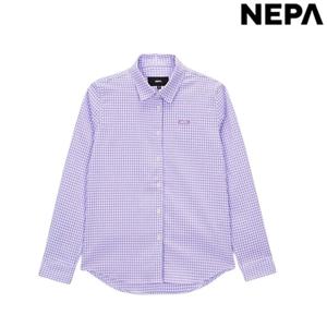 [네파 (행사)]여성 봄 여름 아웃도어 시어서커 지짐이 체크 남방 셔츠 7K41541