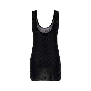 26SS 구찌 블랙 viscose 미니 드레스 864956XKFHN1043 TP572018159