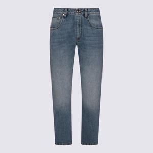 26SS 브루넬로 쿠치넬리 Straight trousers in Authentic 데님 with Shiny Bartack MA095P5847C9012 TP572013666