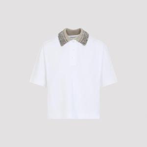 26SS 브루넬로 쿠치넬리 코튼 저지 폴로 셔츠 with Dazzling 니트 Collar M0T63EJ105C6159 TP572016449