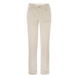 25FW 브루넬로 쿠치넬리 Five pocket Italian 핏 trousers in garment dyed 코튼 corduroy M279UI1780C6007 TP572483611