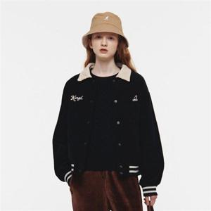 캉골 우먼스 코듀로이 바시티 자켓 8555 네이비 379564