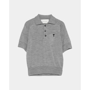 아미 반팔 티셔츠 FPL439KN0039 0504 Gris chine noir