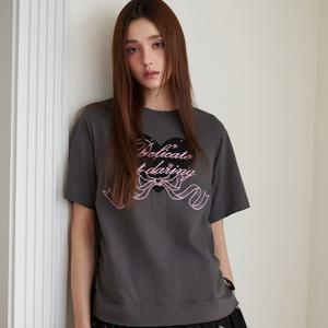 [에고이스트][BLUE LABEL] 밑단 배색 러플 반팔 티셔츠 ES2OTH02