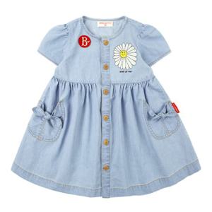 [베베드피노]BP52OP282 러브 데이지 베이비 데님 원피스