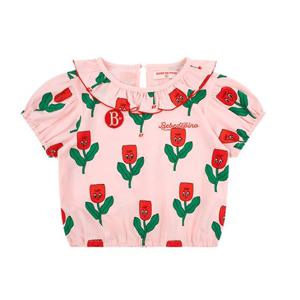 [베베드피노]BP42TR224 올 오버 퀴네뜨 베이비 러플 카라 티