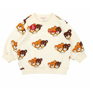 [베베드피노]BP51MR123 올 오버 허니 베어 베이비 스웨트 셔츠