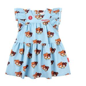 [베베드피노]BP52OP455  올 오버 허니베어 러플 드레스