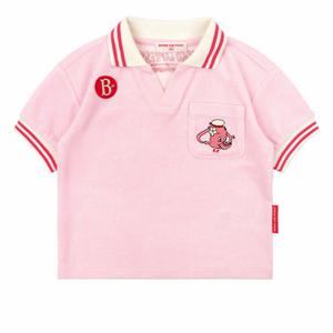 [베베드피노]핑크 엘리펀트 베이비 테리 카라 티 BP52TC233