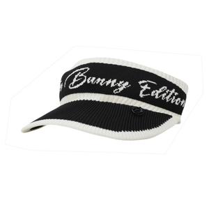 [마스터바니] 여성 메탈 심볼 투톤 니트 썬바이저 421F1CP104_BK