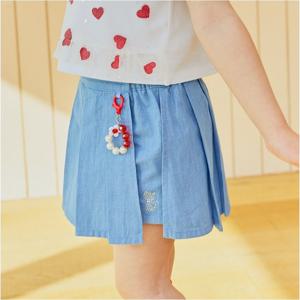 [프렌치캣(백)]데님 주름 스커트 Q52DAS010