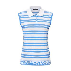 [와이드앵글]여성 CO 스트라이프 폴로 슬리브리스 L WWM26K76B8