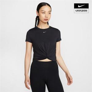 나이키 여성 원 클래식 트위스트 드라이 핏 반팔 탑 HJ1055-010 387035