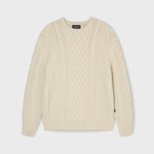 [후아유] Steve Aran Cable Loose-fit Sweater(U) WHKAF4T73U