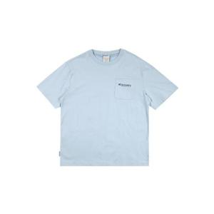 디스커버리  공용 포켓 반팔 티셔츠 DXRS79043-BLD