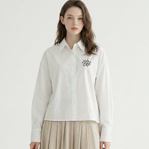 [포커스]플라워 자수 셔츠 FS6A3BL3081