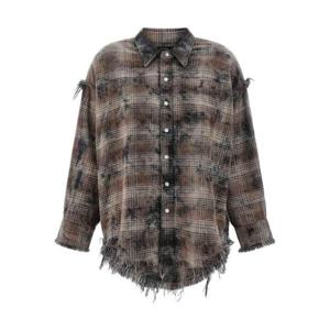 알13 셔츠 R13WR075R684B Brown