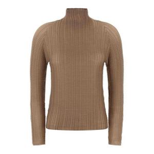 이세이 미야케 블라우스 IM66FJ67610 Beige