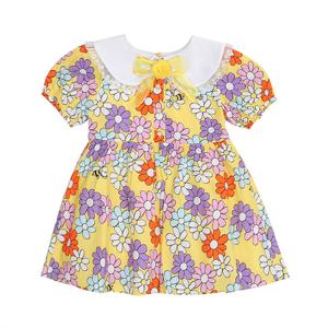 [프렌치캣(정상)]노랑꽃나염원피스(Q32DSO050)