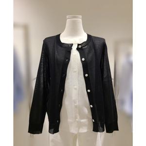 [비지트인뉴욕]배색 이중 레이어드 니트가디건 VC3GD60