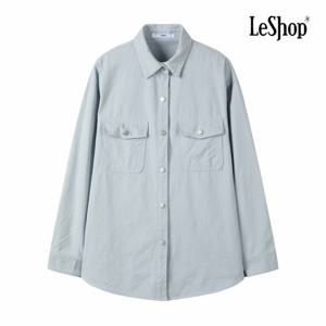 [르샵] 소매 체크 배색 코튼 셔츠 (BQ3BL001A)