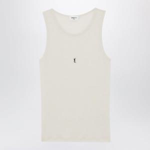 생로랑 로고 자수 카산드르 리브 탱크탑 823603Y37EC 9469