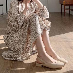 [로즈블로썸][멜팅브라운] 여자 슬링백 구두 여성 봄 신발 K099