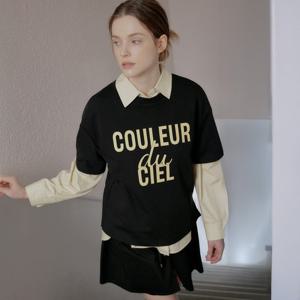 [코데즈컴바인]레터링 세미오버핏 티셔츠 CLA-TS509W2