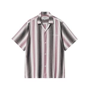 25SS 칼하트 WIP 반팔 셔츠 I0345402UTXX DASHNER STRIPE GRAPHITE WHITE DOM