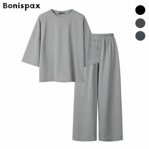 [보니스팍스] 7부 루즈핏 티 앤 팬츠 투피스 (XP2OP029M0)