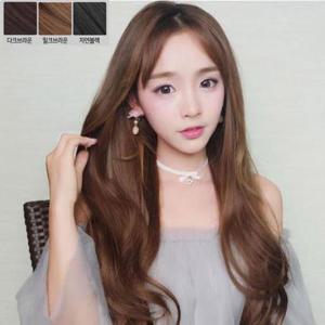 모자가발 반가발 긴머리 웨이브 롱 여신머리(462)