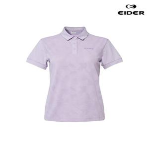 아이더 (DWM25208_L1) 여성 (아이스 온) 자카드 하이브리드 반팔폴로 티셔츠