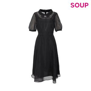 [숲]시스루 플레어 원피스 SB5OPM2