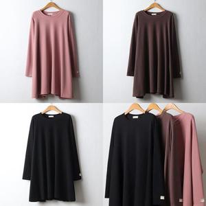 [강물처럼]위쉬몰 OL 소매패치미니원피스(J464H 510) 빅사이즈 (