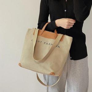 토트백 캔버스 레더배색 토트 숄더 에코백 HH-G62