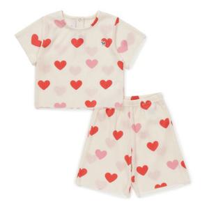 [블루독베이비]하트 플리츠 상하세트 (46370-672-12)