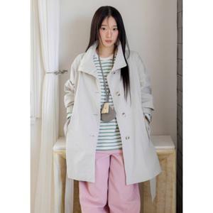 [올리브데올리브]하이넥 싱글 트렌치코트 OW6SR210