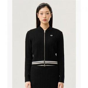 르꼬끄 우먼스 스웨터 슬림핏 케이블 가디건 - 블랙QQ122OST15 409624