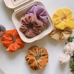 헤어액세서리 복고풍 부들부들 12컬러 곱창 헤어로프(선택1)