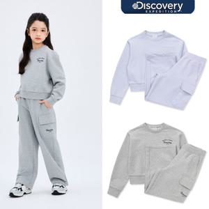 디스커버리키즈 DKAZ14061 여아 로고 맨투맨-팬츠 2SET