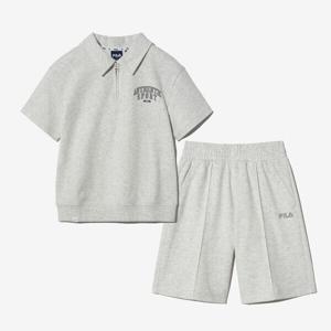 [휠라키즈]간절기 반집엎 세트 (FK2FSH2103X_WTM)