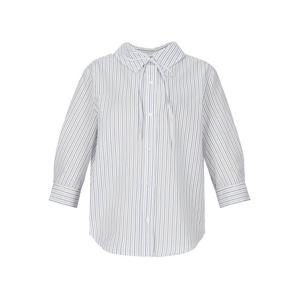 [숲]5부소매 스트라이프 리본 블라우스 SC4LS38